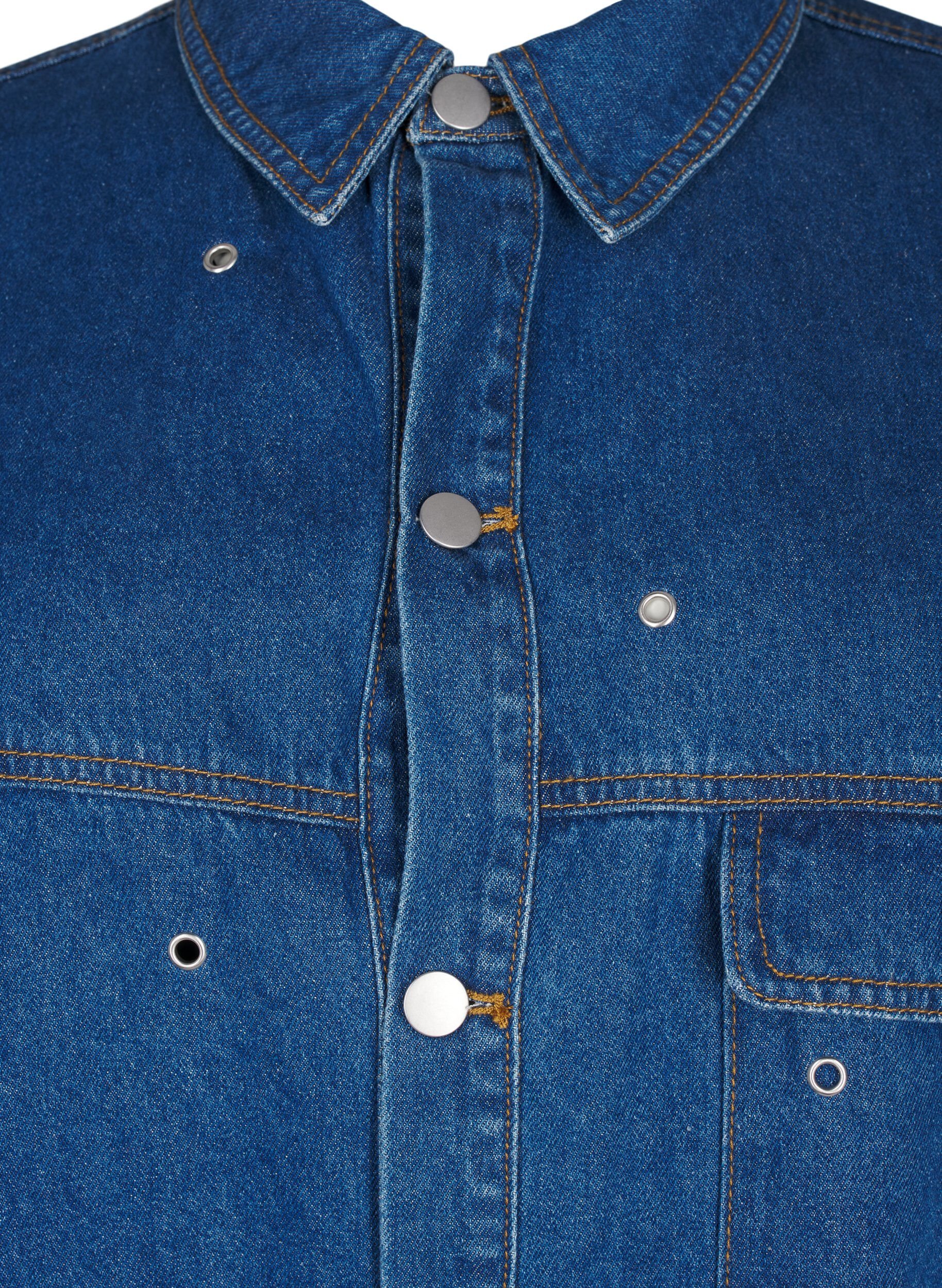 Denim skjorte med eyelets