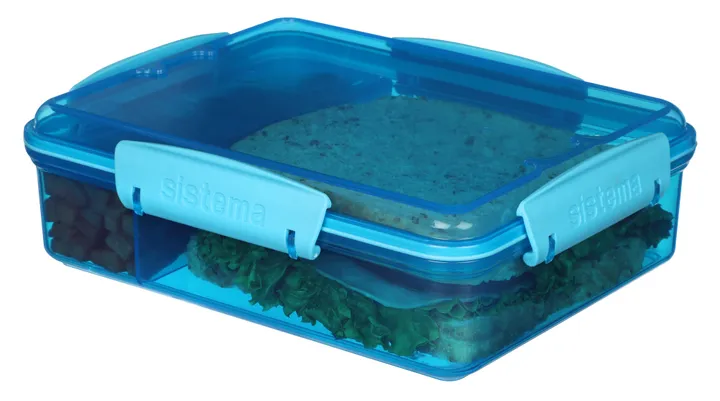 Sistema - Snack Attack Duo975ml - Ocean blue