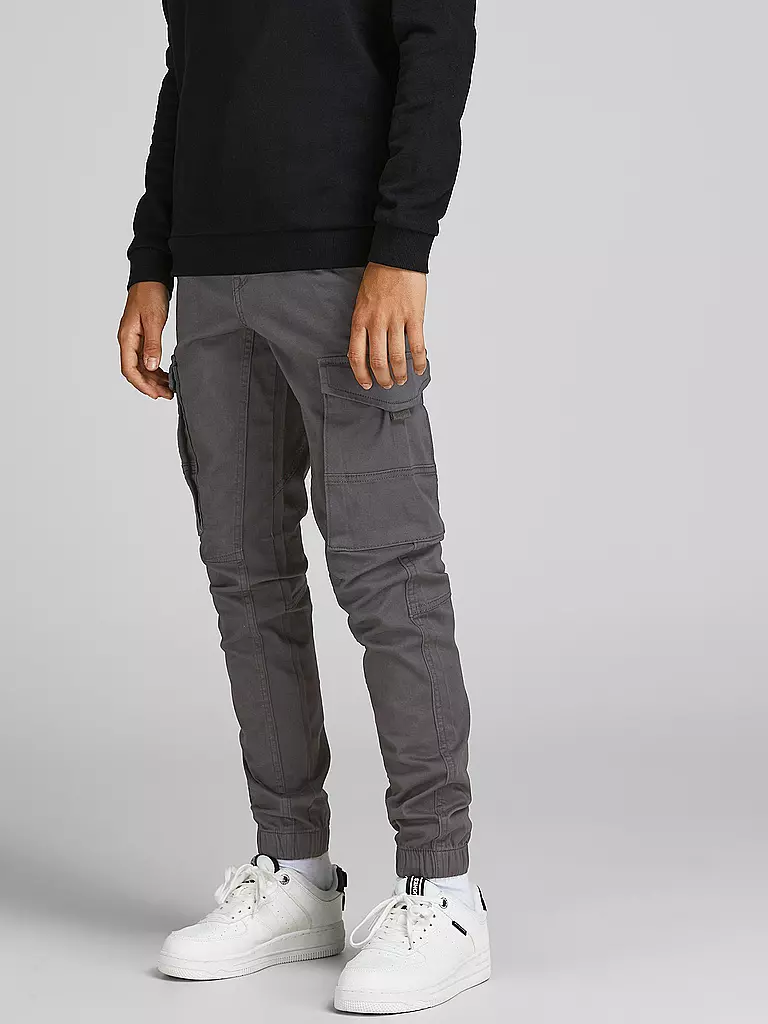 JACK & JONES Jungen Cargohose JJIPAUL  grau