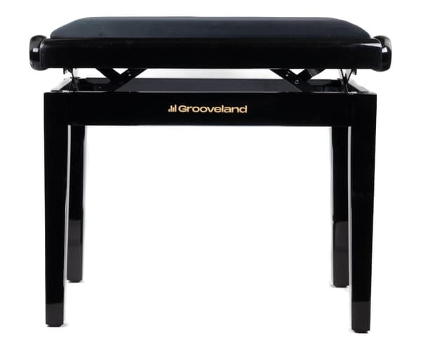 Grooveland KB200 Pianobenk (Høyglans Svart)
