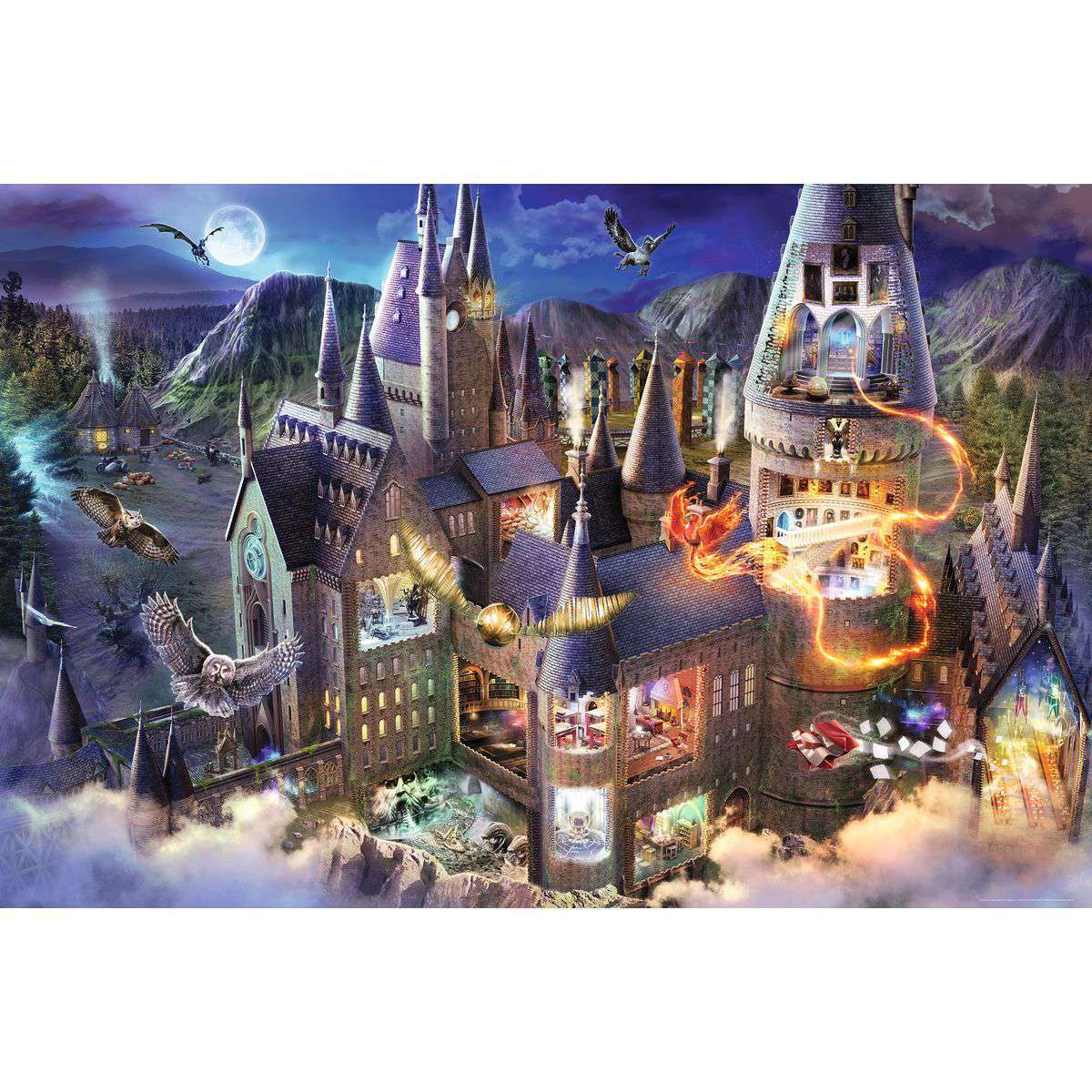 Ravensburger Spiel Hogwarts Castle Cutaway