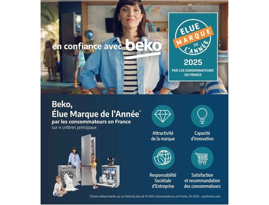 BEKO - Congélateur armoire RFNM200T40WN