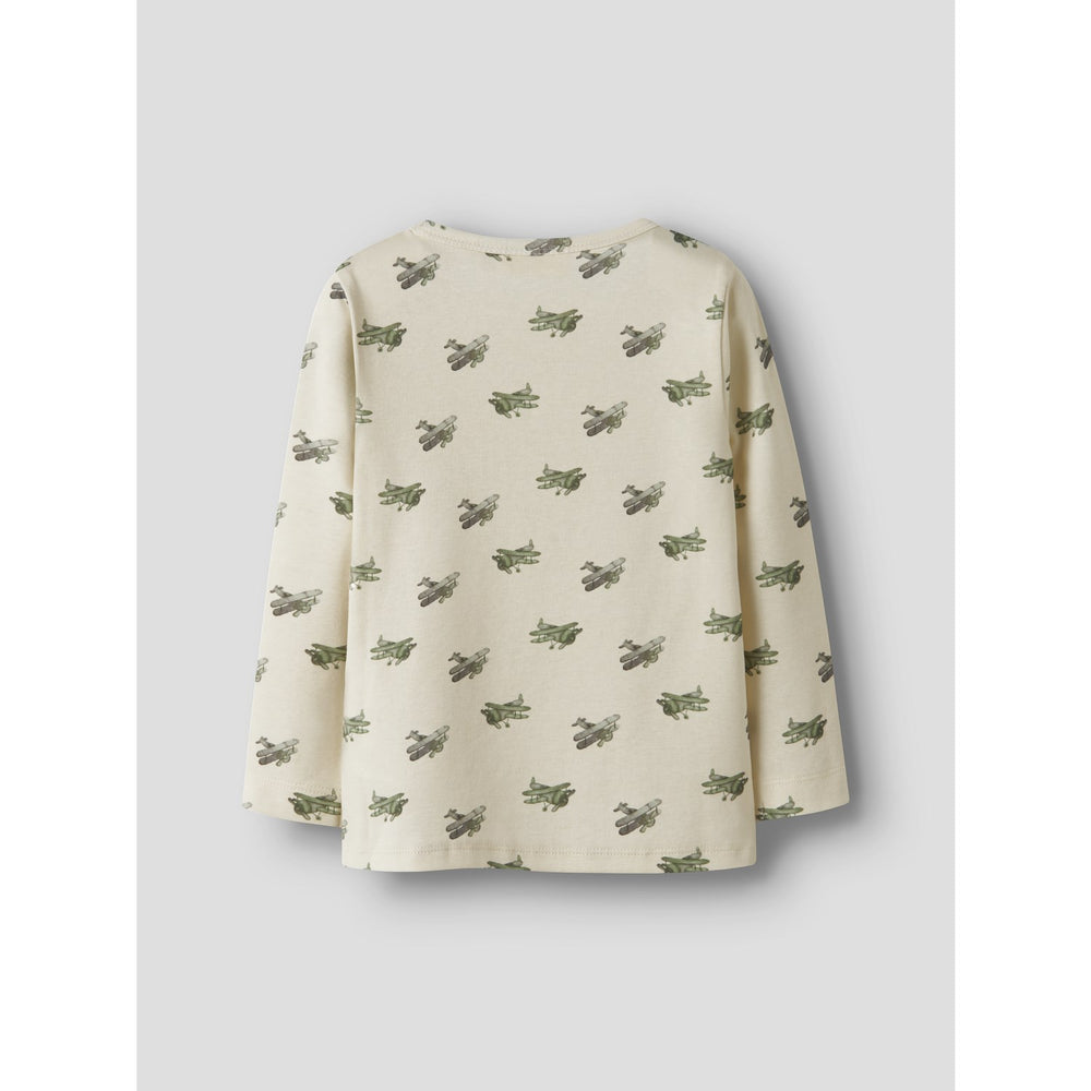 Køb Lil'Atelier Coconut Milk Airplane Nmmlayo Geu Ls Slim Top Lil