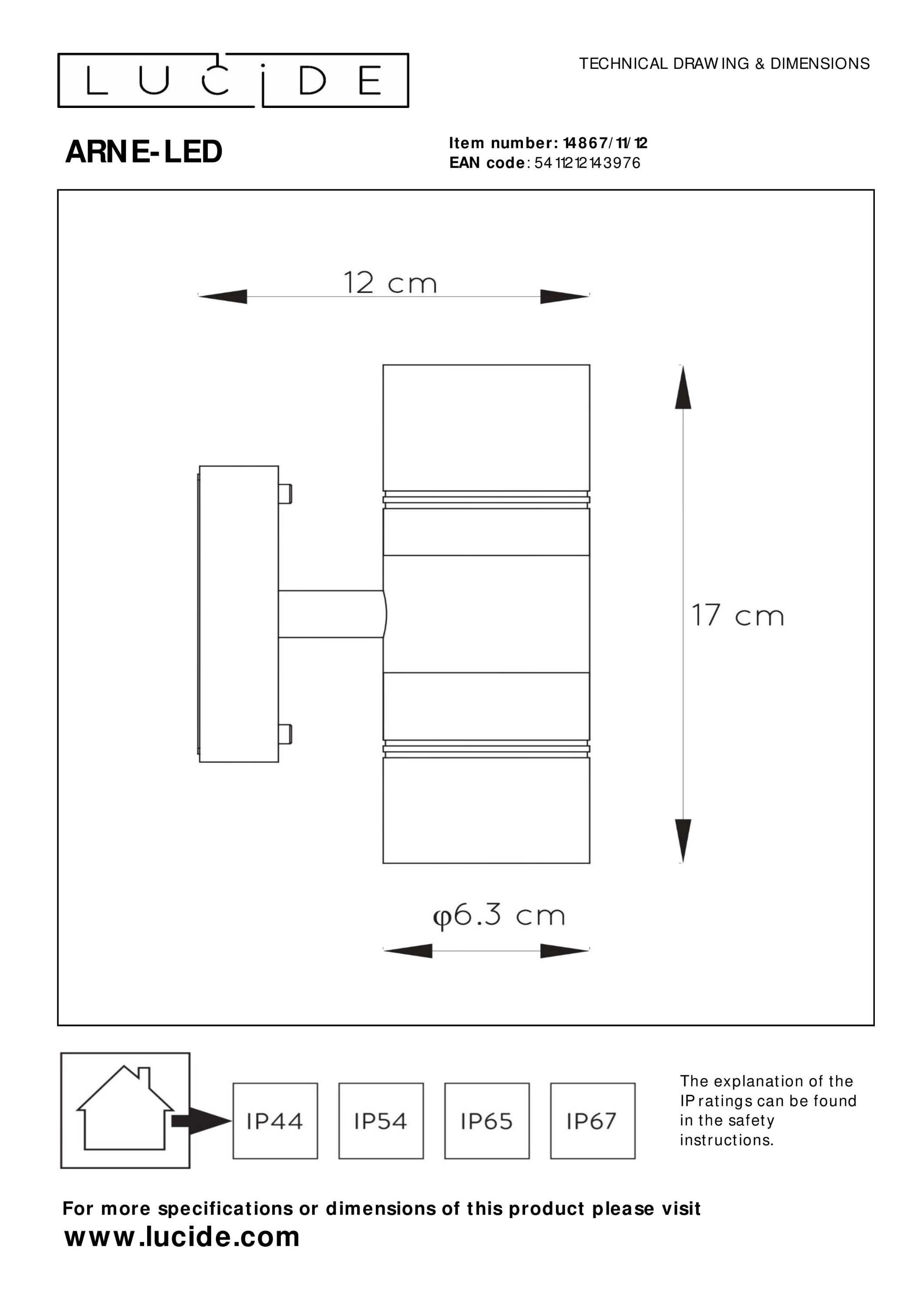 Wandleuchte ARNE-LED