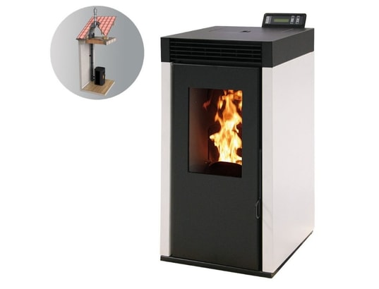 INTERSTOVES - Poêle à granulés Pack poêle à granules marina 6kw etanche + kit conduit verti...
