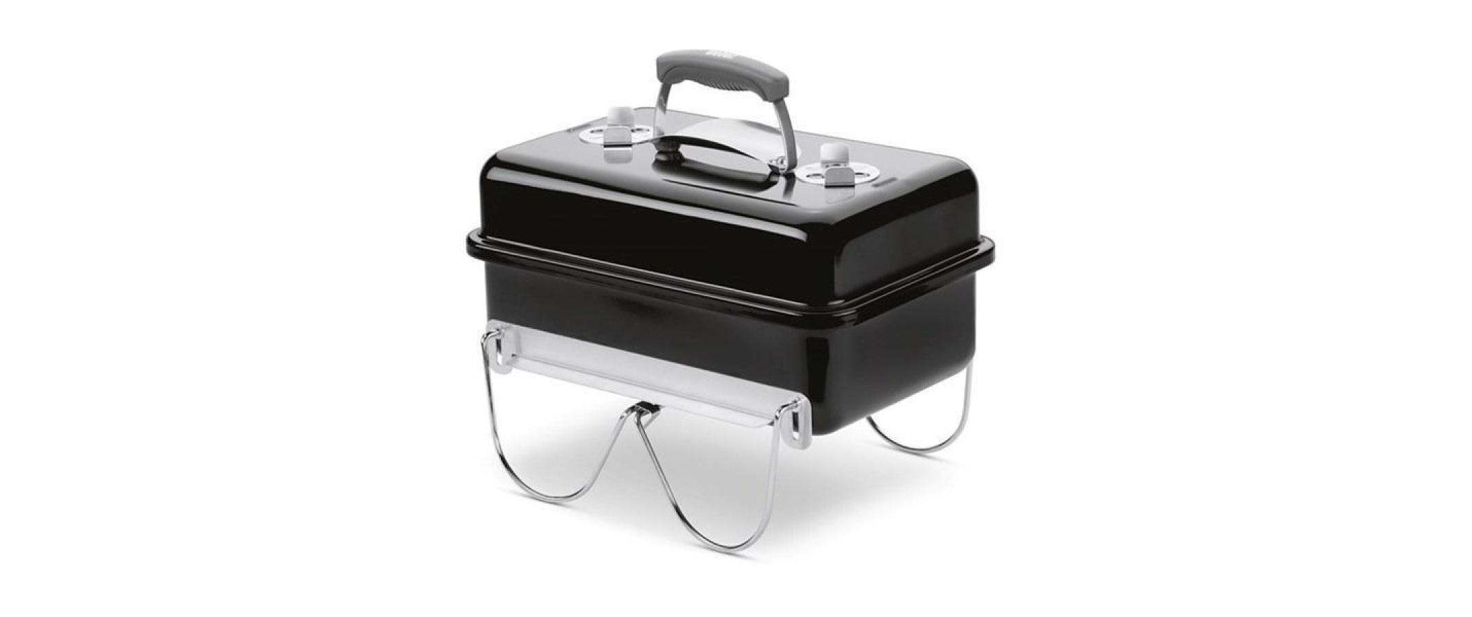 Picknick-Grill Go-Anywhere Holzkohle<br>Mobiler Holzkohlegrill, schwarz