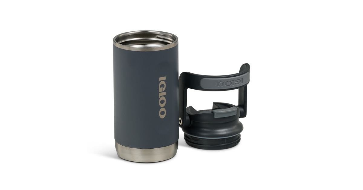 IglooFlip ‘n’ Sip Tumbler 12 oz, 0,35 liter drinkfles  (Carbon)