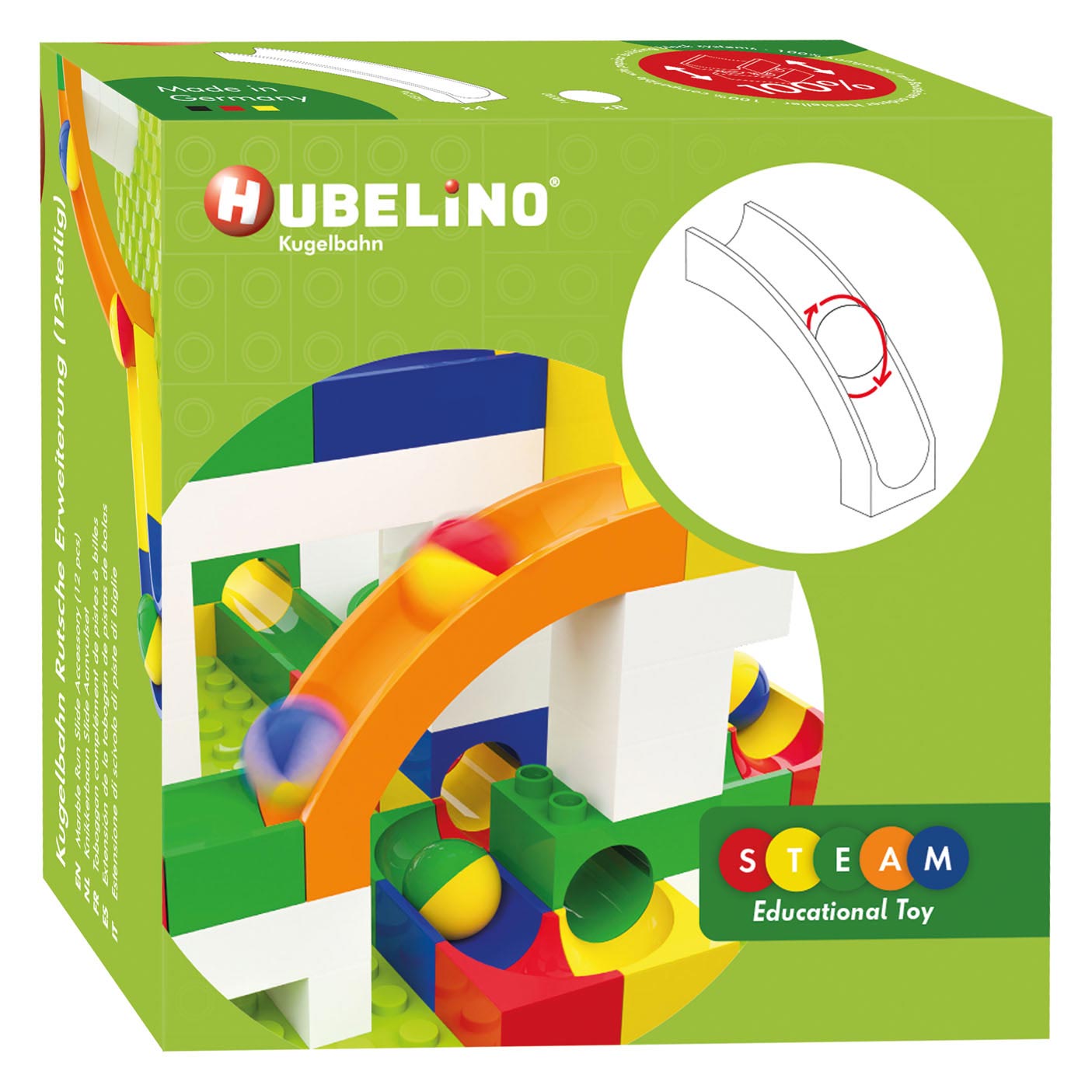 Hubelino Glijbaan Delen, 12dlg.