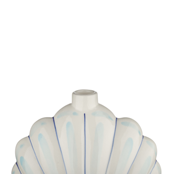 Kandelaar schelp blauw