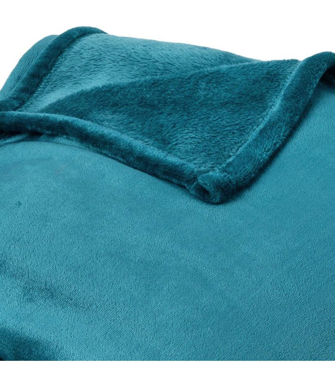 Plaid polaire 150x200 cm microvelours 100% Polyester 280g/m2 VELVET bleu Lac