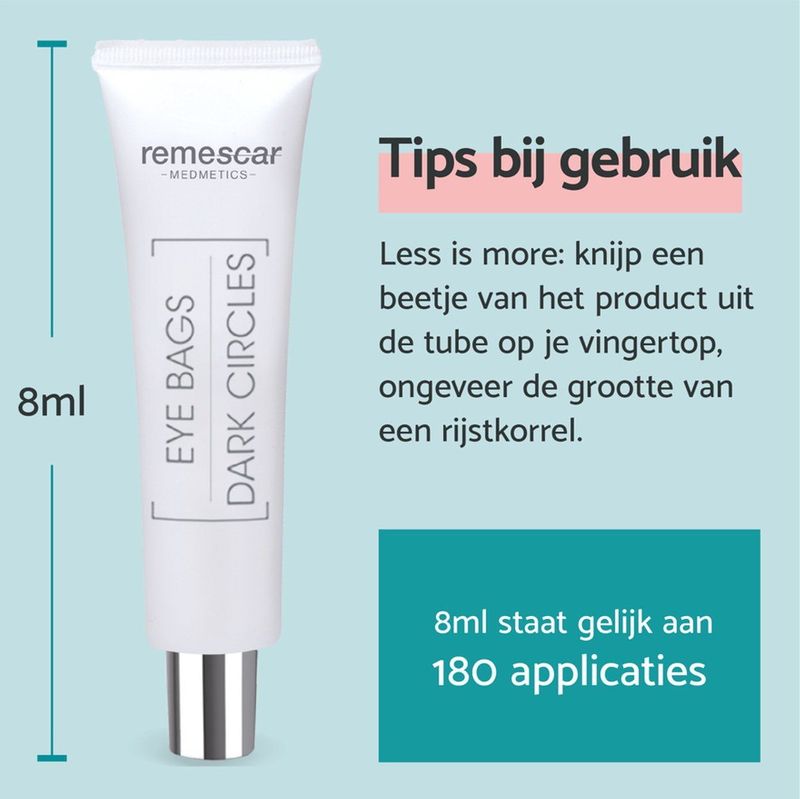Remescar Oogcreme - Wallen en Donkere Kringen - 8 ml voor 180 Applicaties