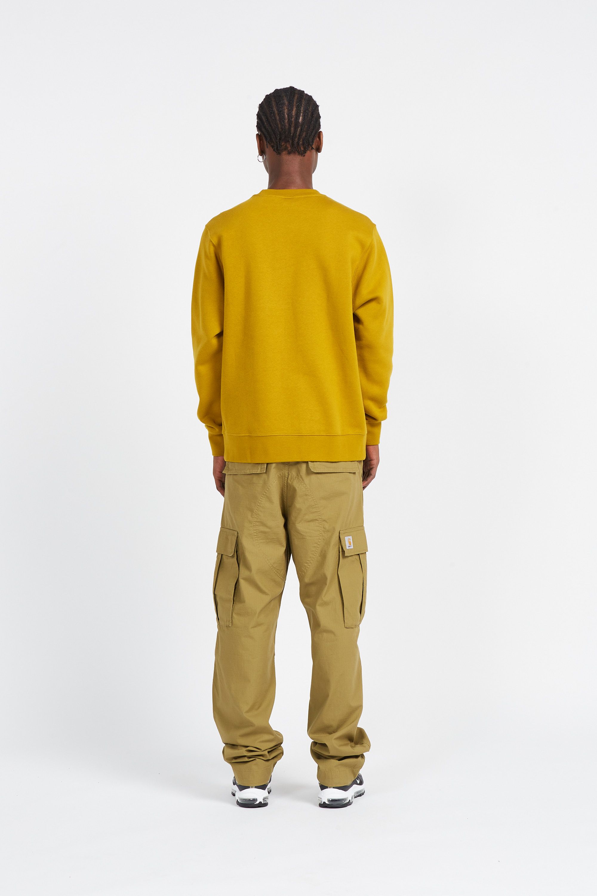 NIKE Sweat CREW CLUB FL 309 Marron