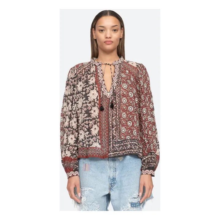 Sea NY Blouse Brodée Danae | Bordeaux