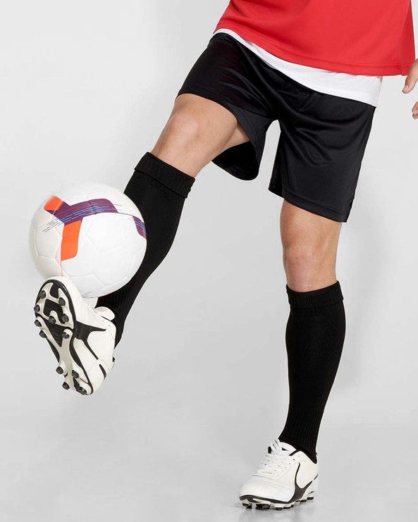 Roly CE0491 - SOCCER Chaussette de sport haute résistance en côte de fixation permanente