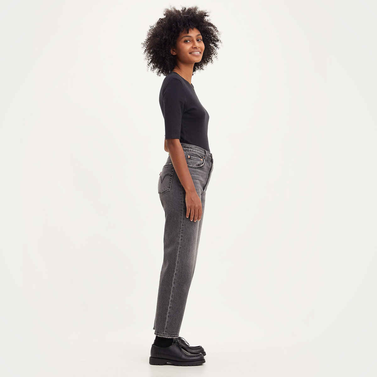 Calça jeans Levi's Ribcage reta até o tornozelo