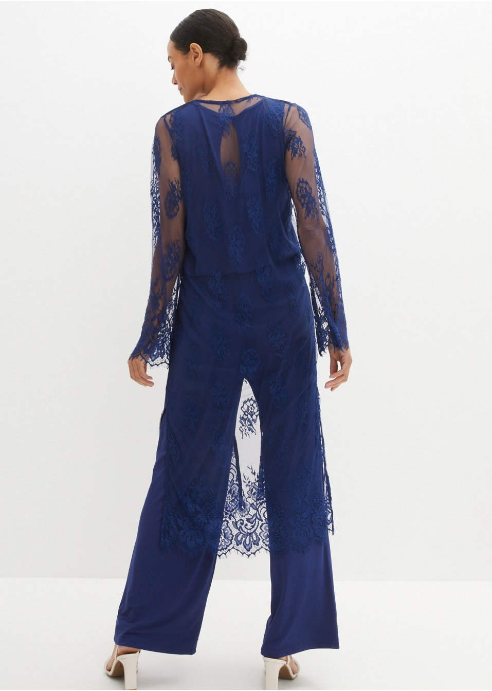 Combipantalon et veste en dentelle (Ens. 2 pces.)