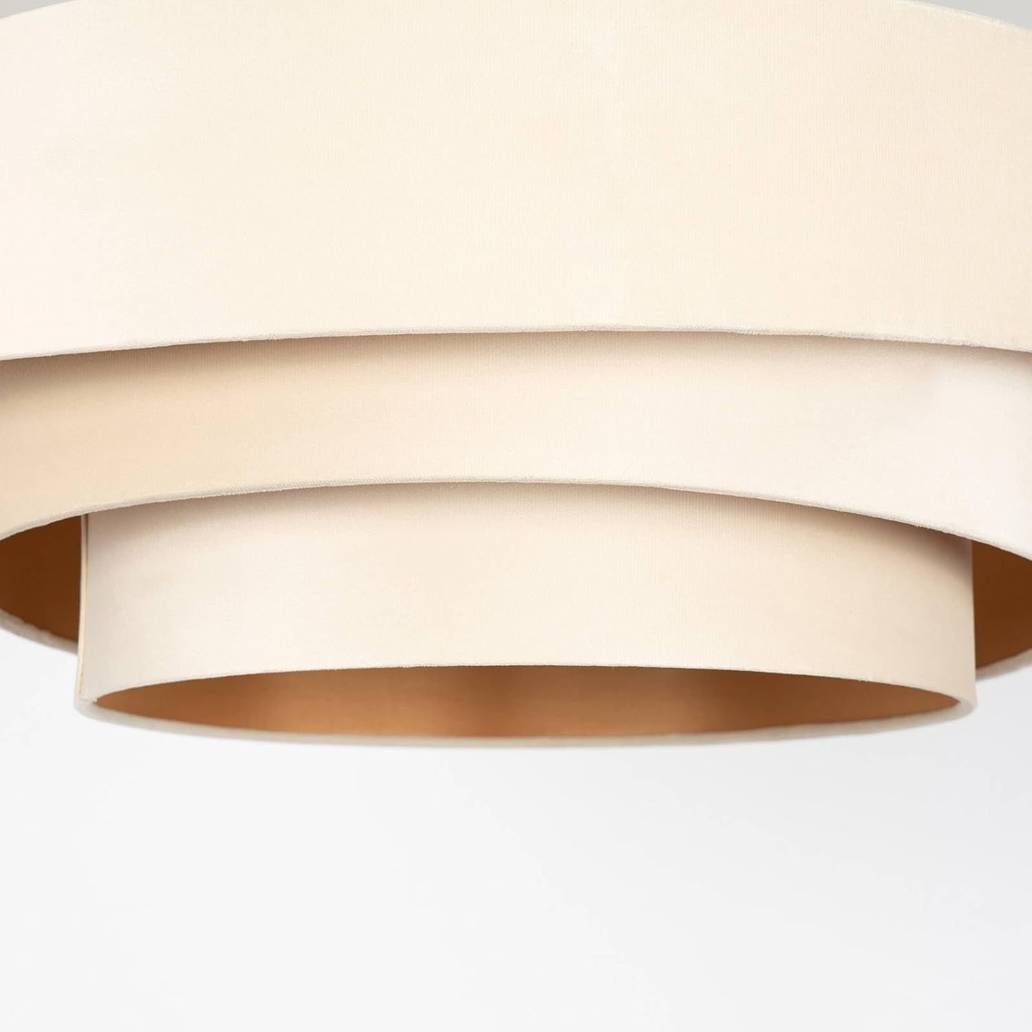 Lindby Deckenlampe Jusari (Modern) in Creme aus Textil (3 flammig, E27) - Deckenleuchte Lampe Wohnzimmerleuchte