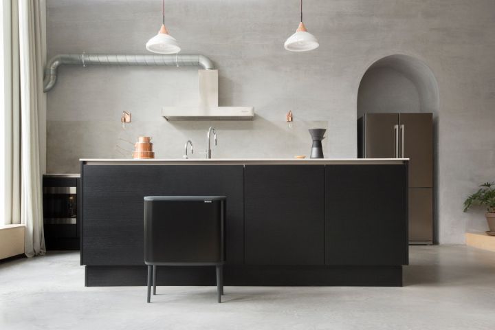 Bo Touch Bin, met 3 binnenemmers, 3 x 11 liter - Matt Black