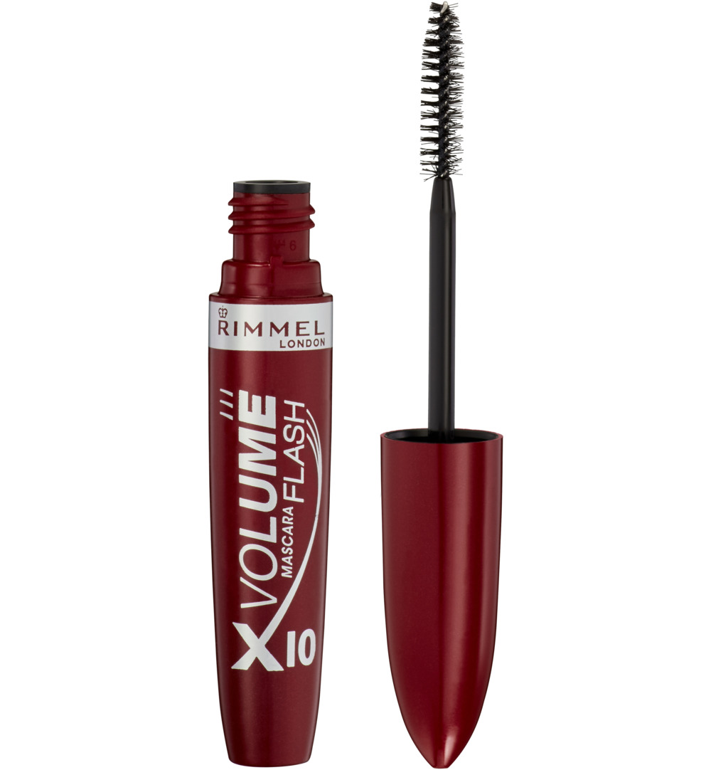 Rimmel London Volume Flash X10 mascara : 001 – Black (1 stuk)