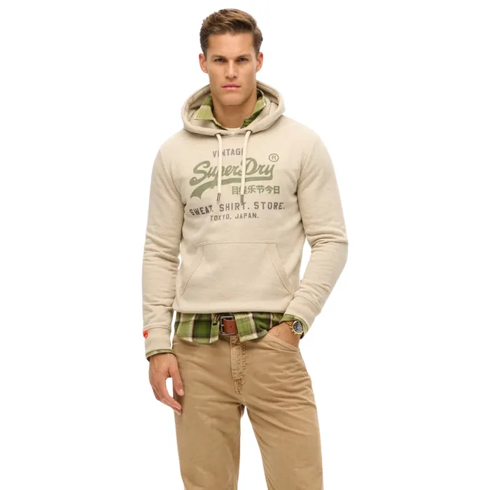 Superdry Vintage Logo Heritage Relaxed Hoodie Heren