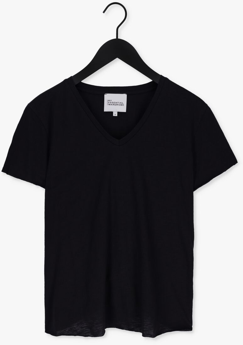 MY ESSENTIAL WARDROBE zwarte my essential wardrobe t-shirt 08 the vtee slub yarn jersey