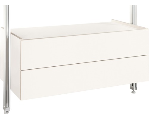 Relax ladeblok, wit, 900 mm