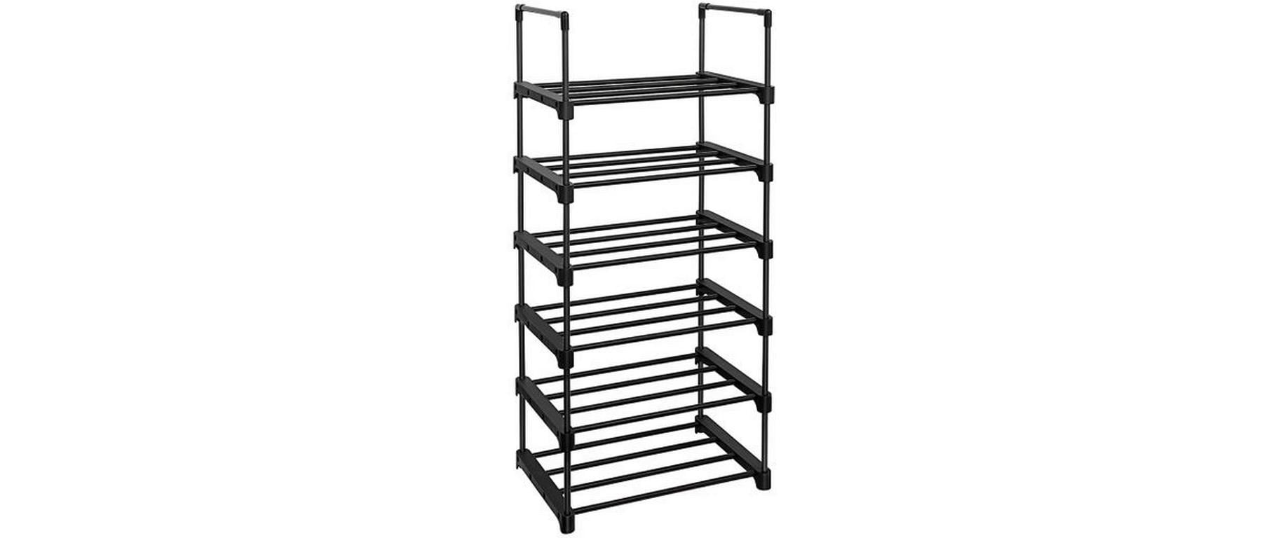 Schuhregal 30 cm x 106 cm, SchwarzWandregal