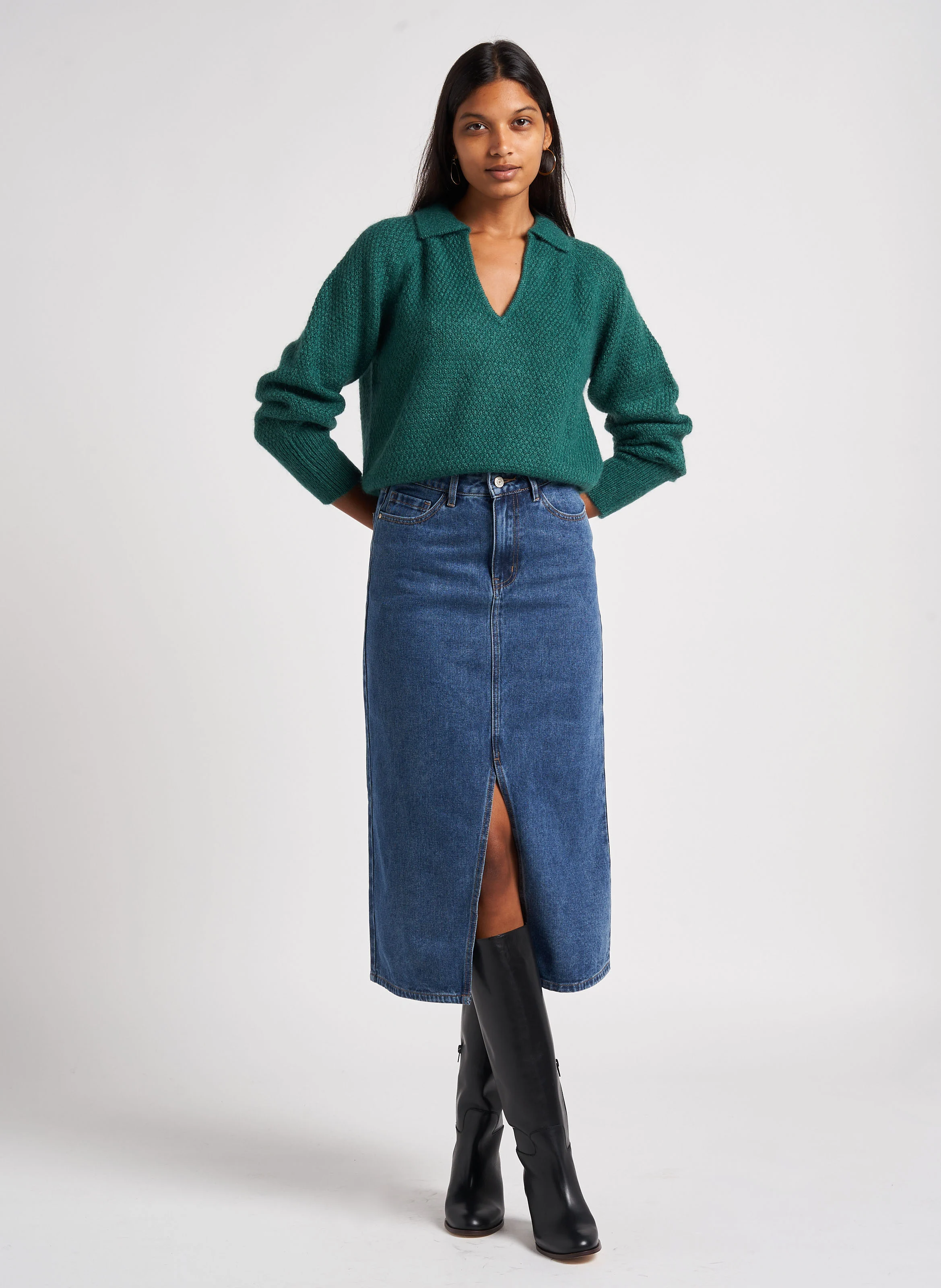 Bottes en cuir| Noir