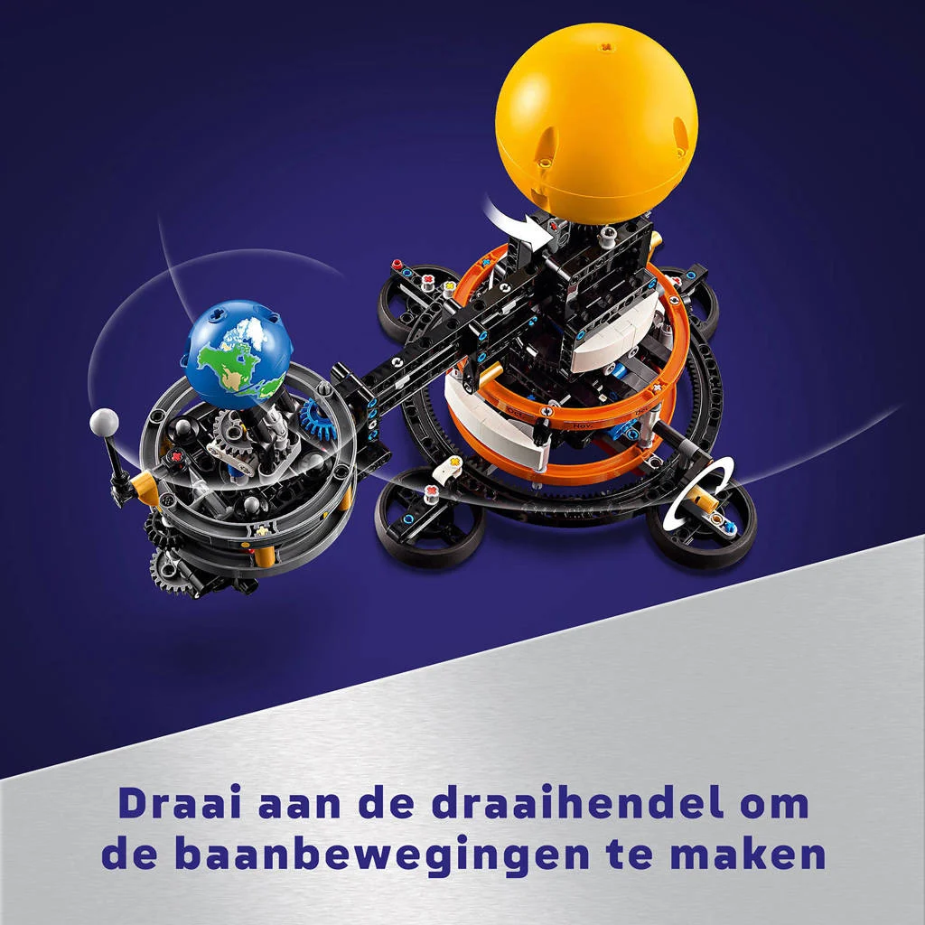 Leuk en leerzaam, maar let op maancycli-stickers!De aarde en de maan in beweging Ruimte Speelgoed voor Kinderen 42179