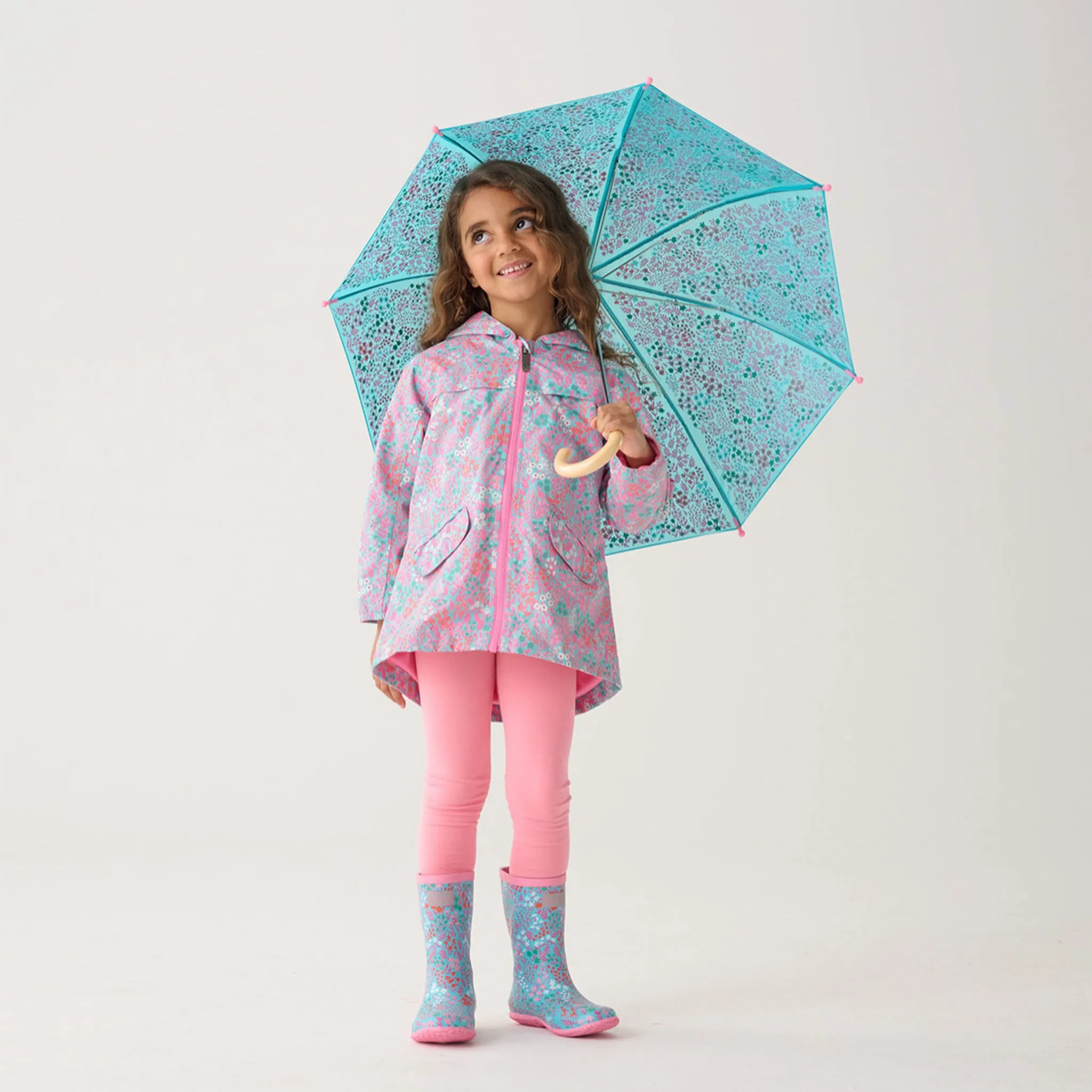 Hatley Botte de Pluie Pliable Florale Pointures 6-2