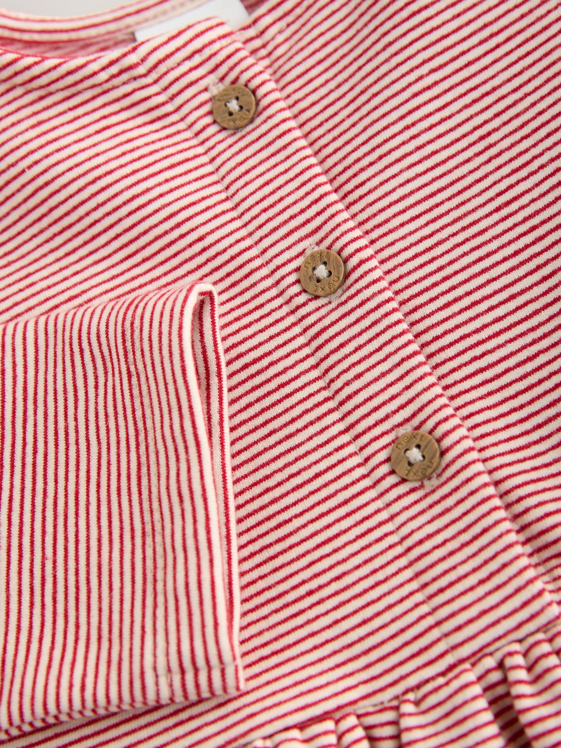 Roze met hondenprint - Sweatjurk met geborstelde stof (3mnd-7jr)