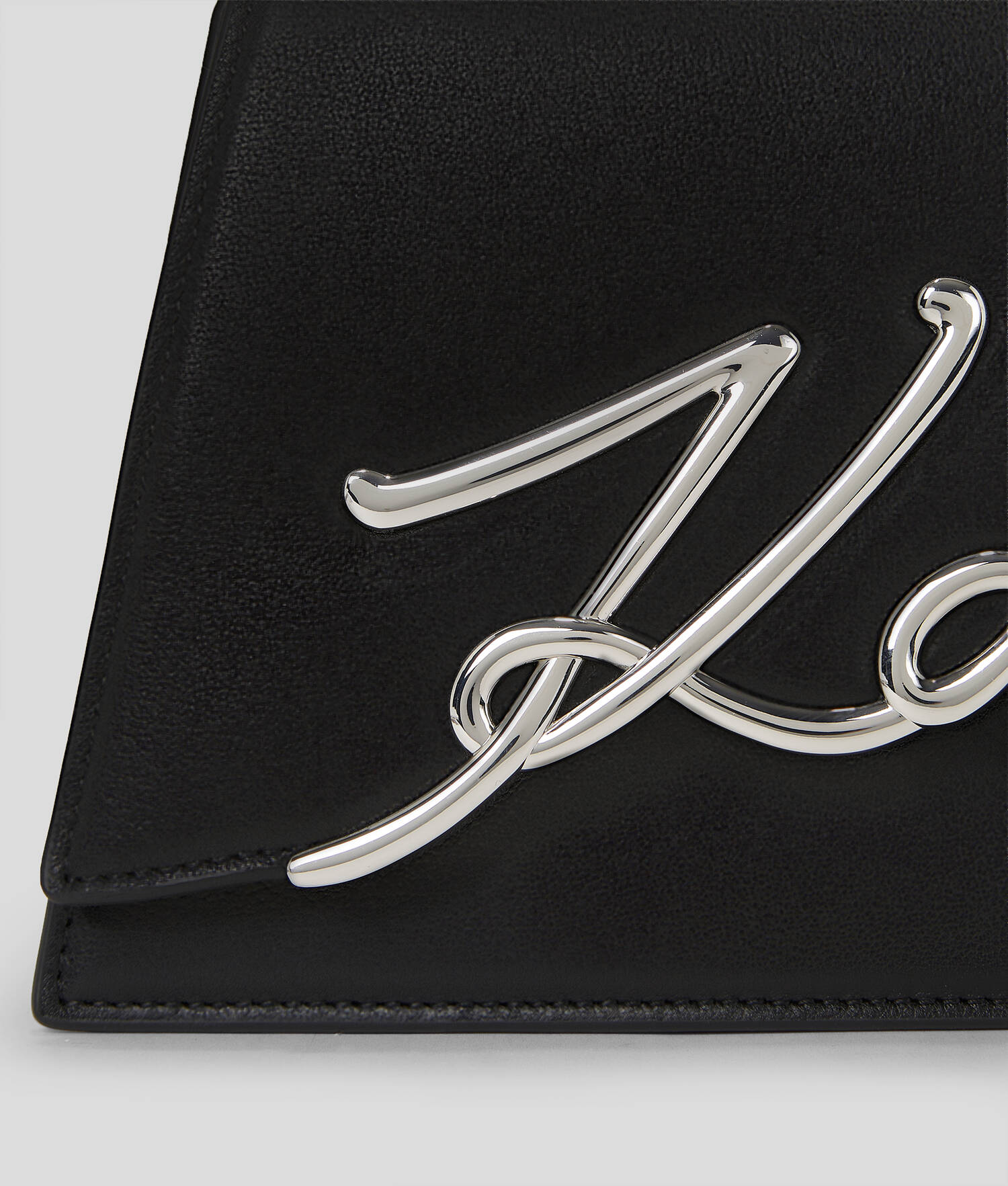 SAC BANDOULIÈRE DE TAILLE MOYENNE K/SIGNATURE - Noir-Nickel