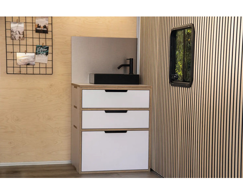 Buildify Campingbox Louis keukenmodule/kast voor VW T5/T6 500x600x720 mm (LxBxH) (zonder montage- en bevestigingsmateriaal)