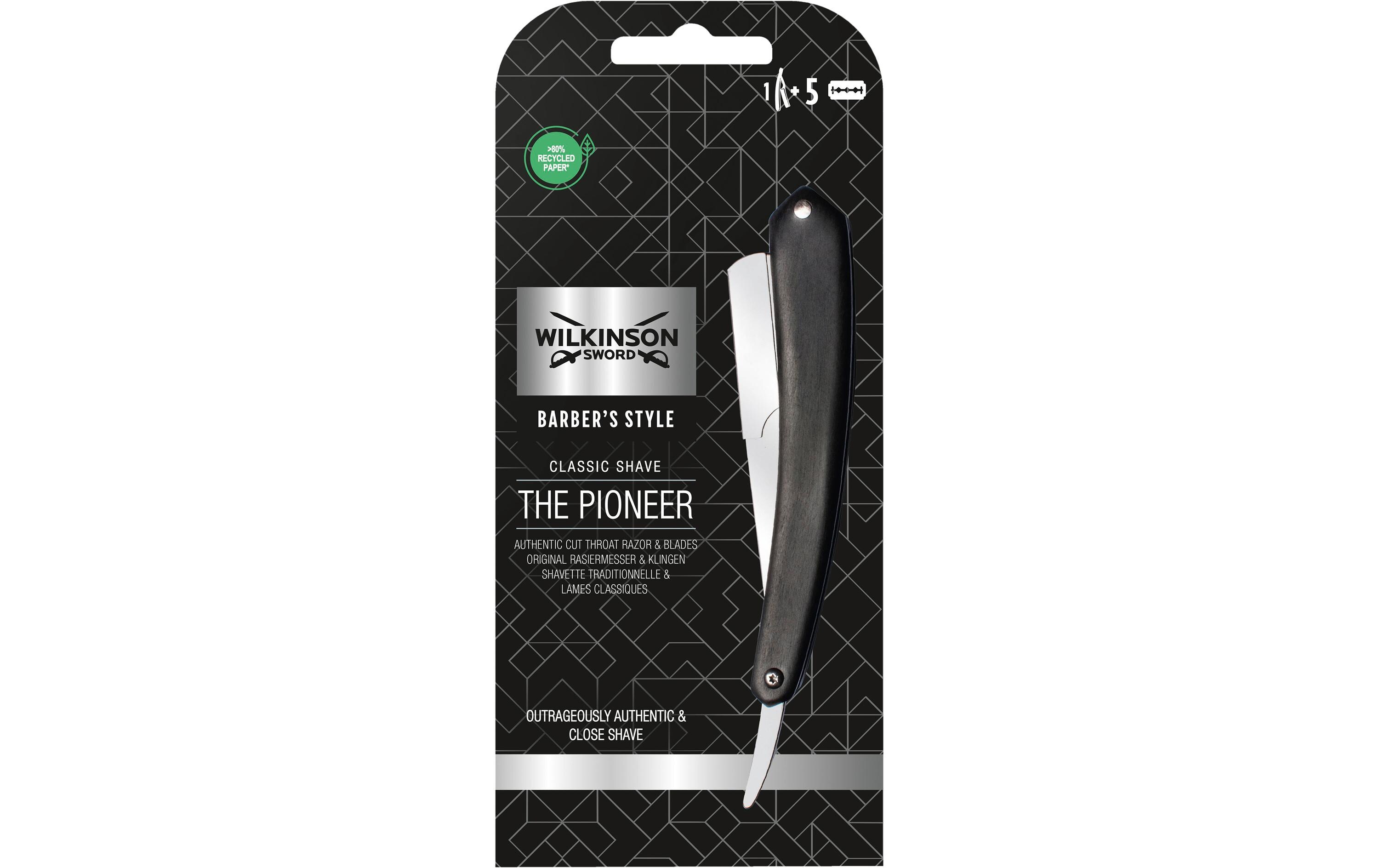 Rasiermesser Vintage inkl. 5 KlingenHochwertiges Rasiermesser für eine traditionelle, saubere Rasur