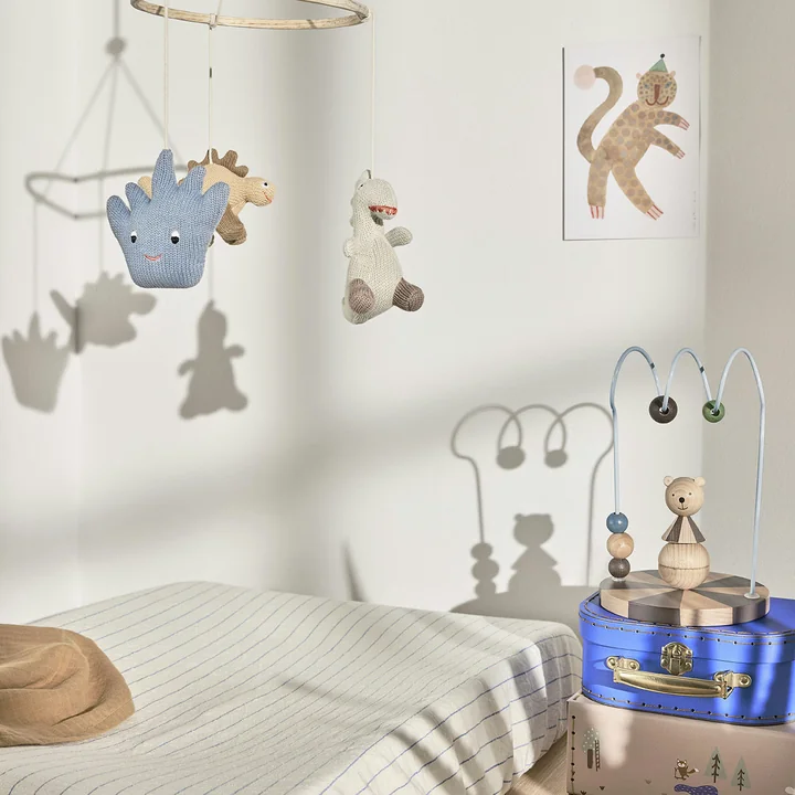 OYOY Mini - Circus Bear Abacus, dusty blue