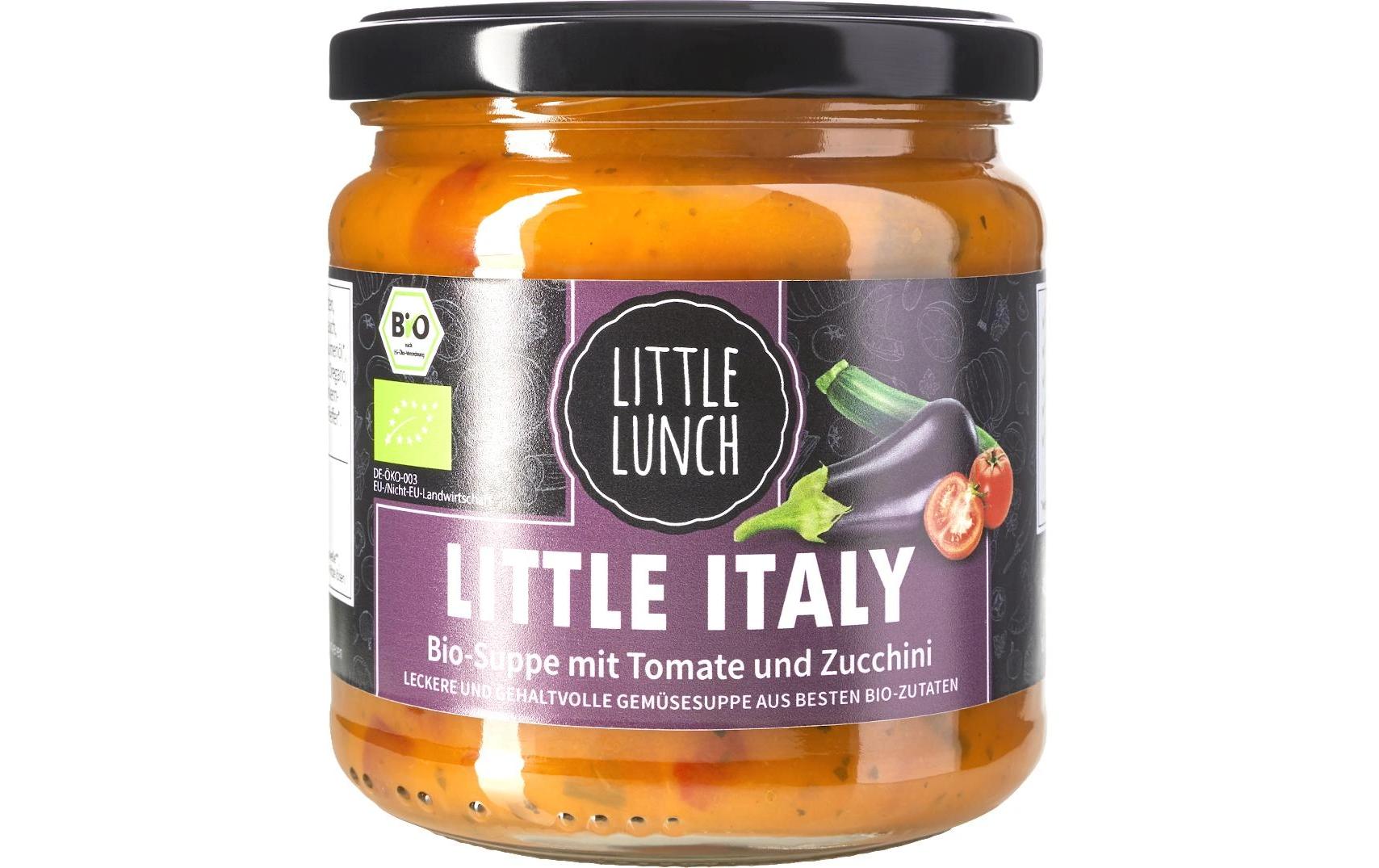 Bio Little Italy Suppe 350 mlBio-Suppe mit Gemüse und Kräutern italienischer Art