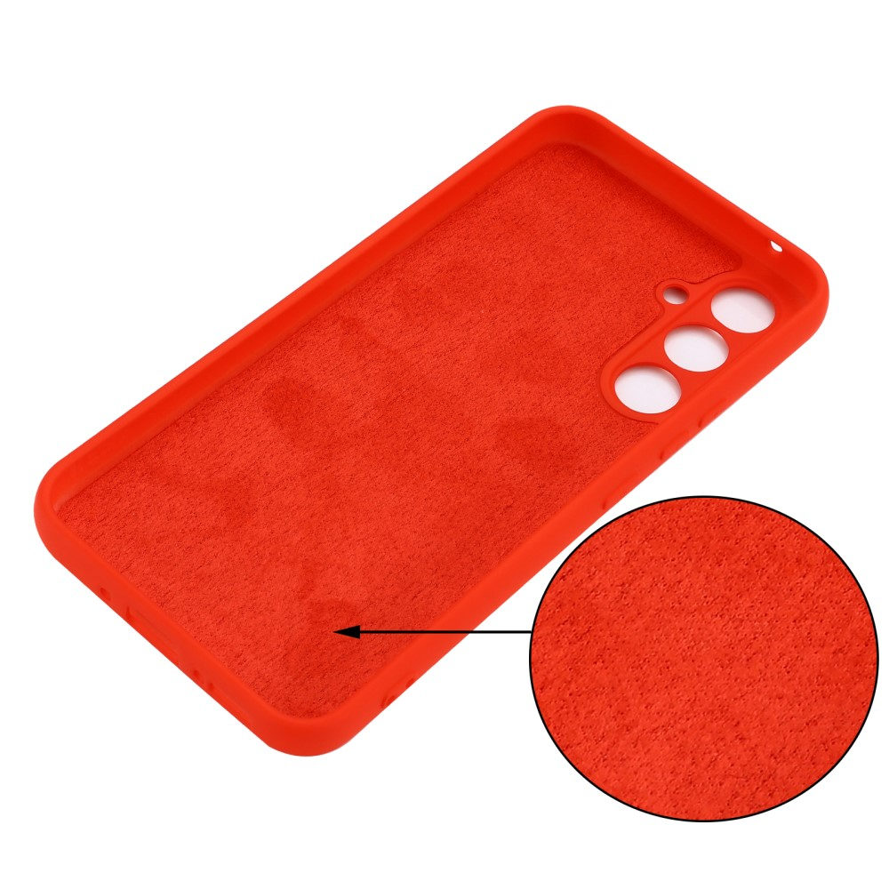 Samsung Galaxy A54 5G Silikon Case Hülle mit Kameraschutz - Rot