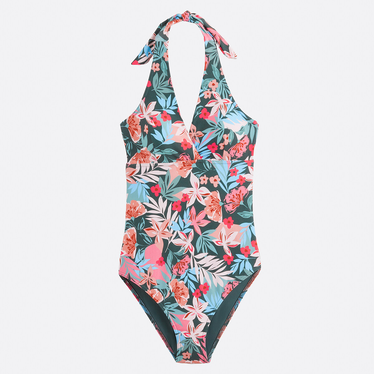 ANNE WEYBURN<br>Maiô estilo lenço com estampa floral