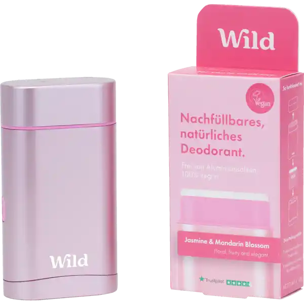 Deo Startpaket: Behälter Rosa + Jasmine & Mandarin Blossom Refill Deo