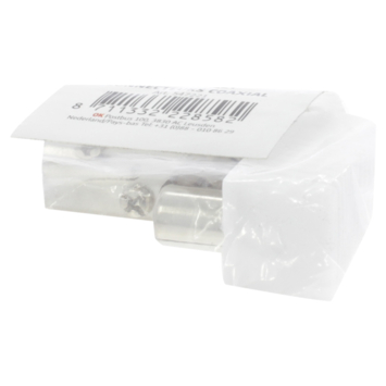 OK Coax stekkerset male/female wit