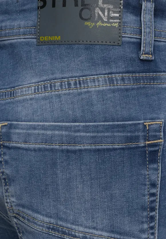 Slim Fit Jeans - real blue random bleach