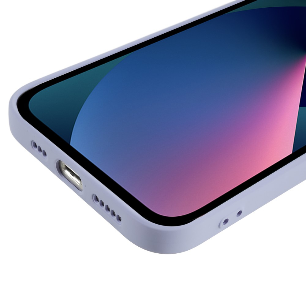 iPhone 13 Gummi Case Hülle mit Kameraschutz - Blaulila (Matt)