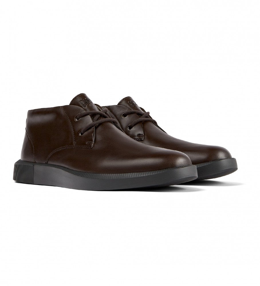 Botas de tornozelo Camper Bill em couro marrom