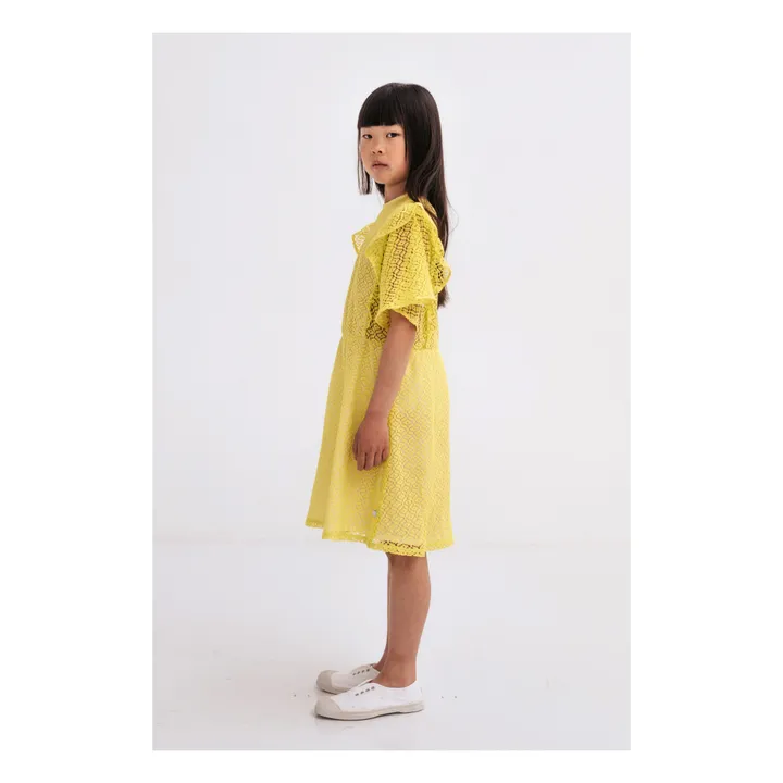 Repose AMS Robe Coton Bio Volant | Jaune