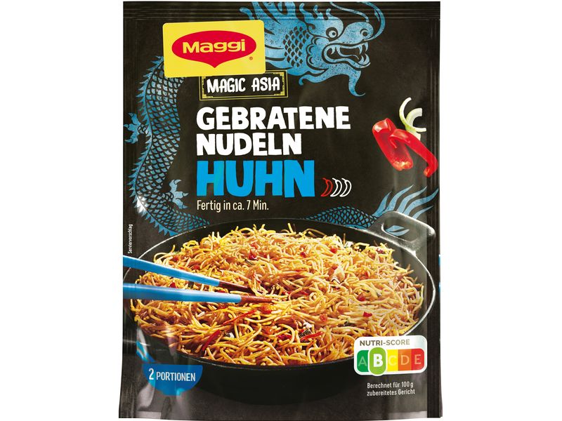 Maggi Fertiggericht Gebratene Nudeln Huhn 121 g Nudelgericht mit Poulet-Geschmack