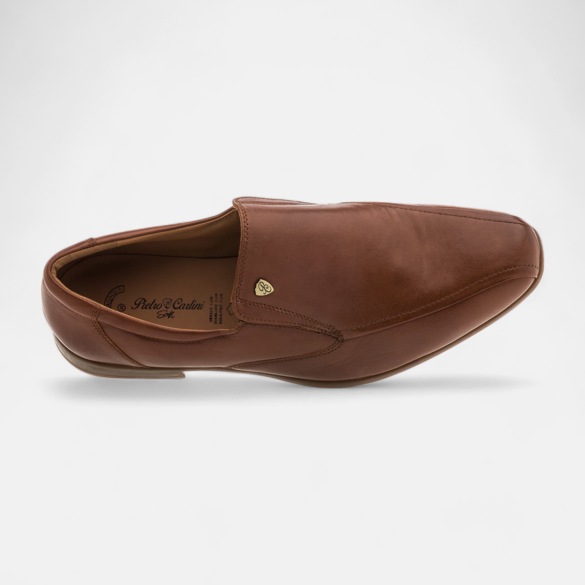 Mocassins Homme en cuir cognac