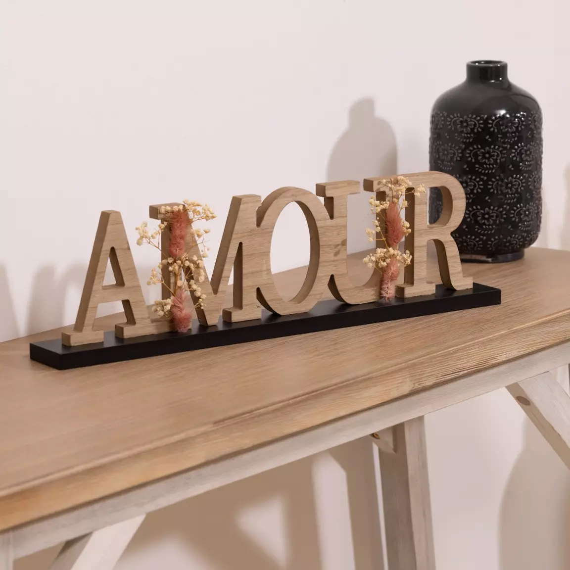 Mot à poser en bois 