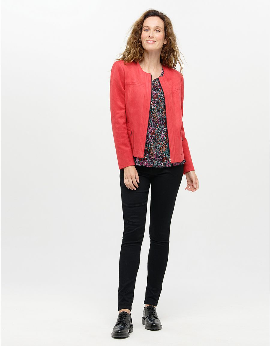 Blouse plissée imprimée