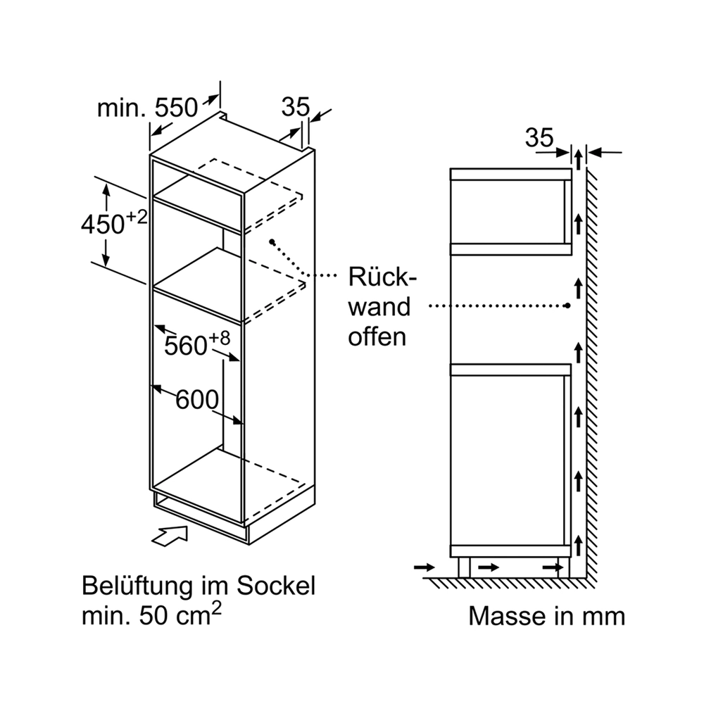 Bosch CMA585GS1 Einbau-Mikrowelle, 230 V