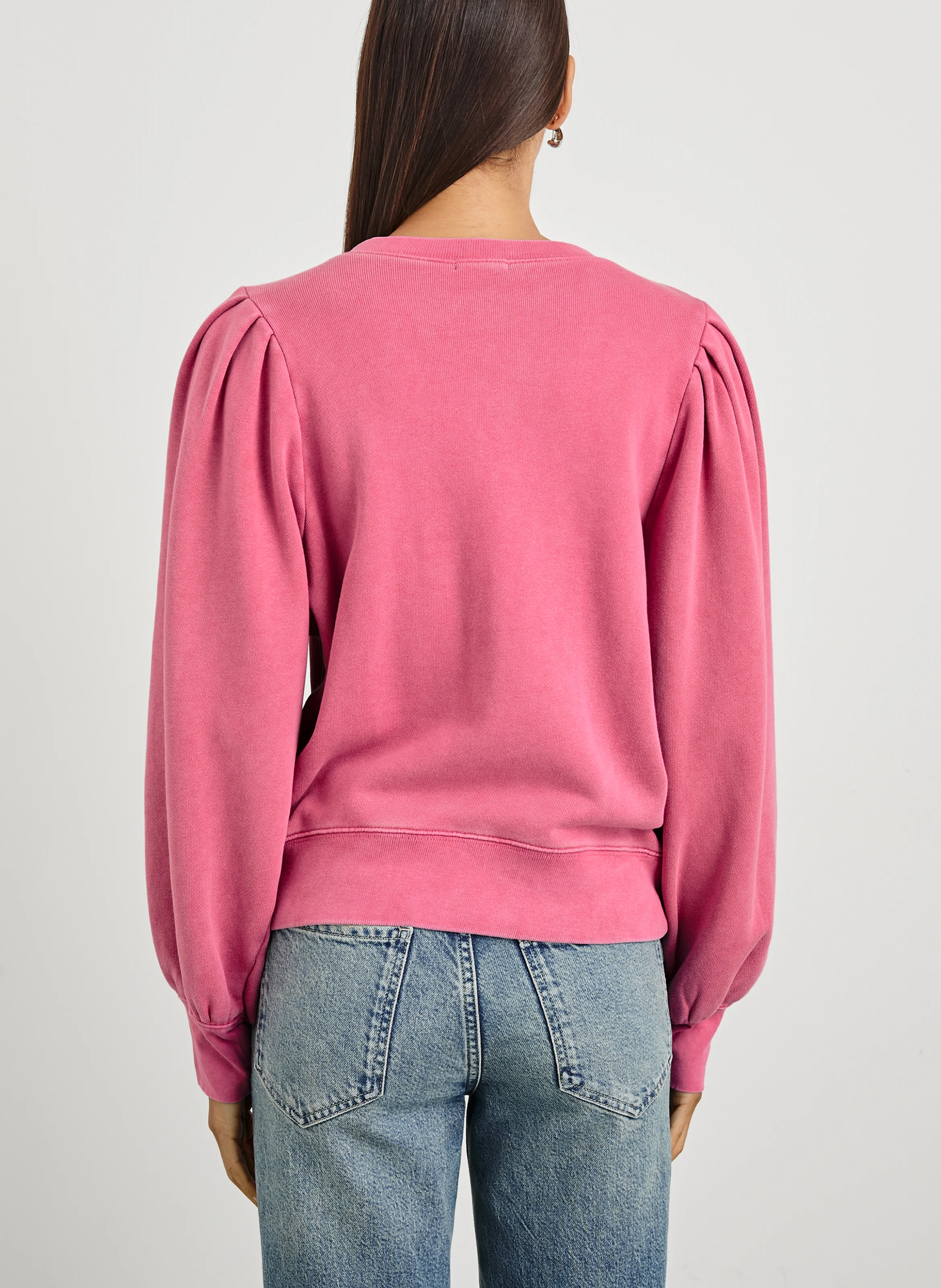 MARIANA - Sweat col rond en coton | Rose